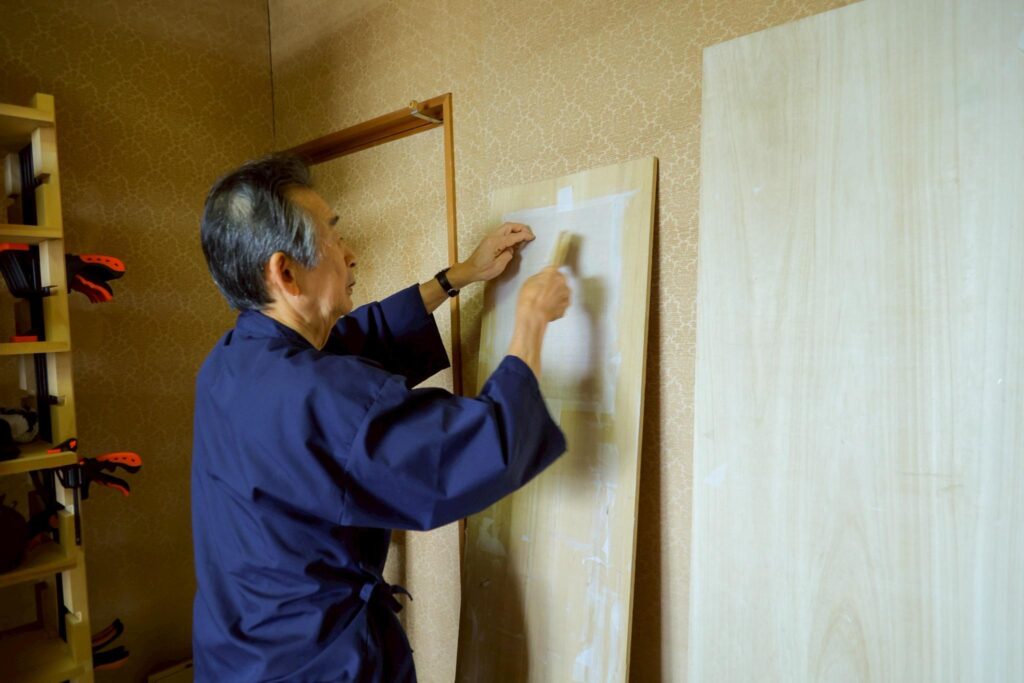 工房での作業風景